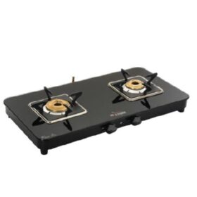 Aliacca Royal Edge Matte Black Steel Cooktop 2 Burner Manual Ignition – AF-RE-250