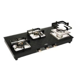 Aliacca Royal Edge Premium Finish Cooktop 3 Burner Manual/Auto Ignition – AF-RE-350