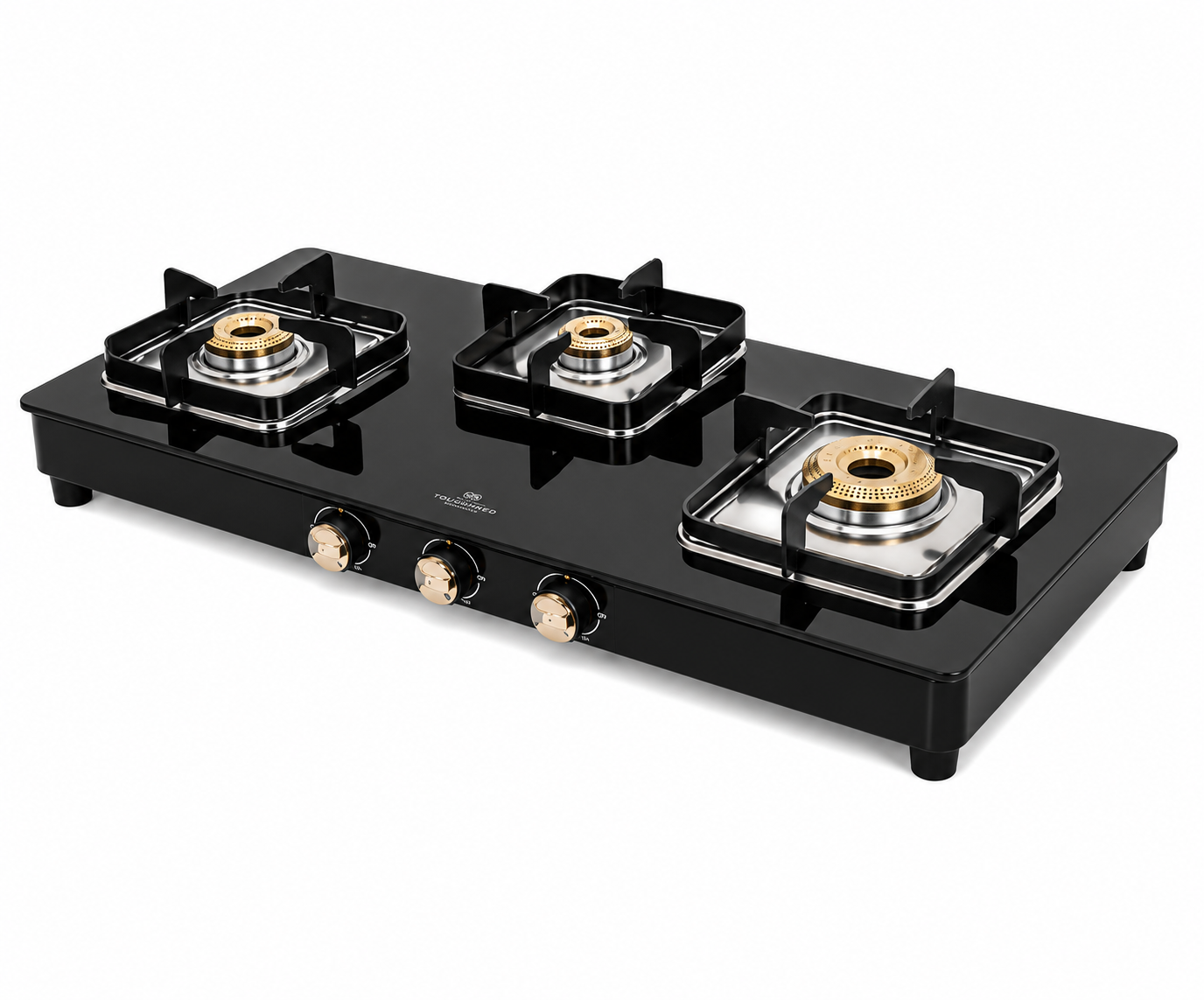 Aliacca Royal Edge Premium Finish Cooktop 3 Burner Manual/Auto Ignition – AF-RE-350