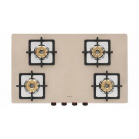 Aliacca Imperial Rose Gold Designer Cooktop 4 Burner Manual/Auto Ignition – AF-IG-440X